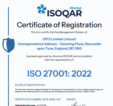 OPCI Ltd Achieves ISO/IEC 27001 Certification – With Zero Non-Conformances Image